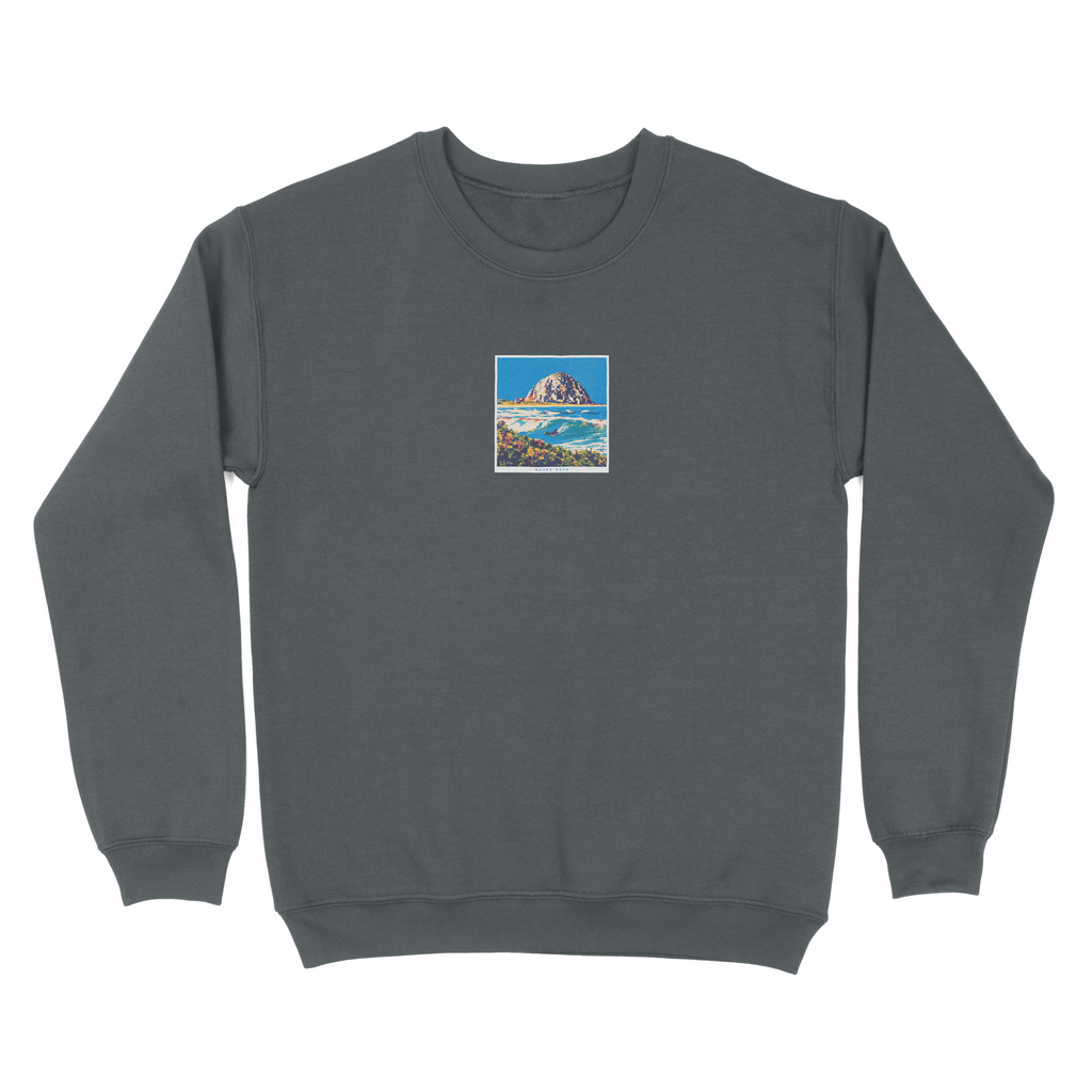 Morro Rock Postcard Crewneck