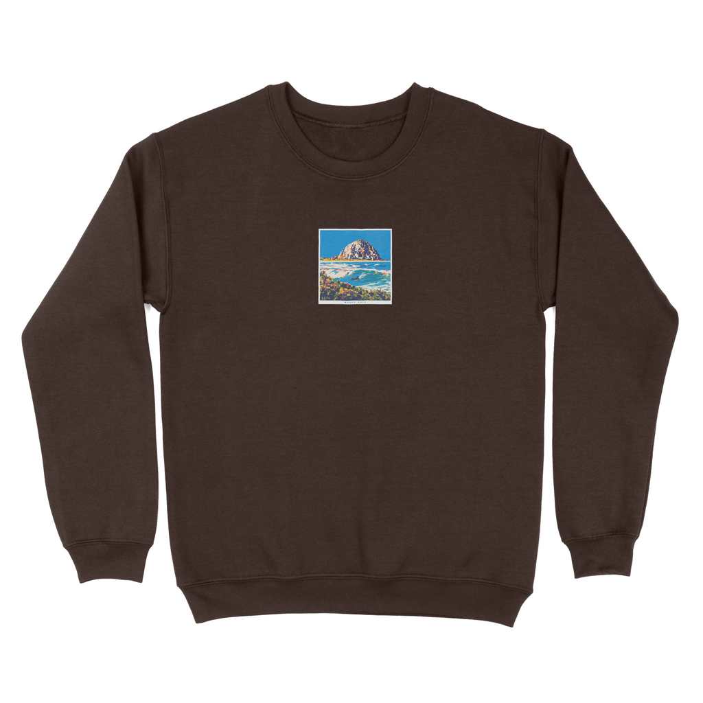 Morro Rock Postcard Crewneck
