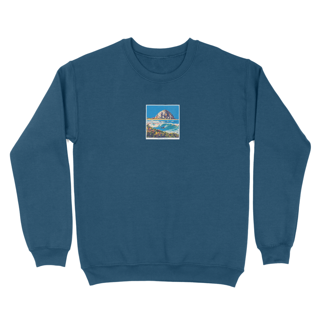 Morro Rock Postcard Crewneck